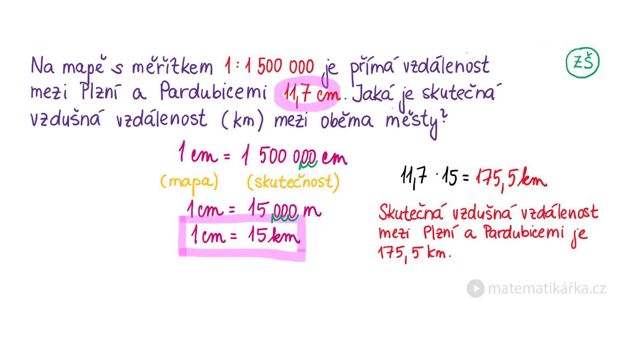 Jak se počítá s měřítkem?